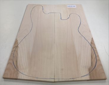 Top Sycamore / Europ. Maple, gentle curl, 2-pcs. Unique Piece #065